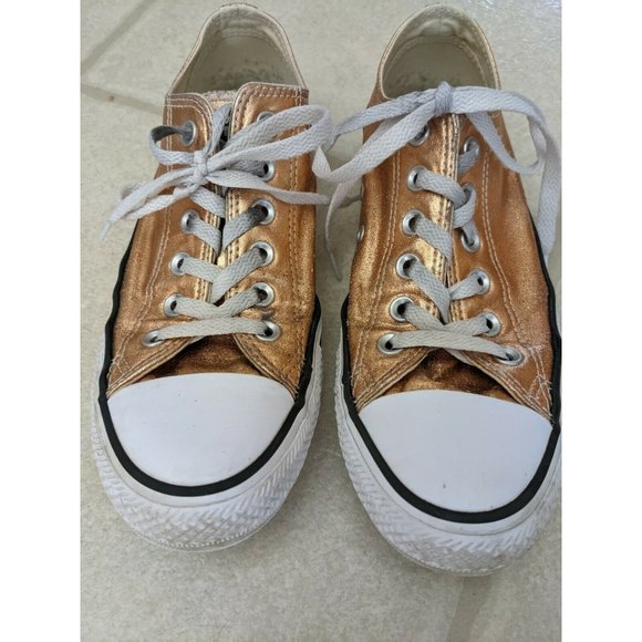Converse Shoes - Converse Alll Star OX Metallic Sunset Glow Gold 154037F Women’s Size 8 Men 6